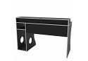 Gaming Computer Office Desk.Black with Silver 2